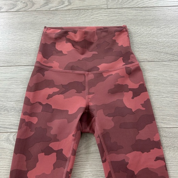 Lululemon Wunder Train High-Rise Crop Leggings 23" Heritage 365 Camo Brier Rose - Picture 6 of 15